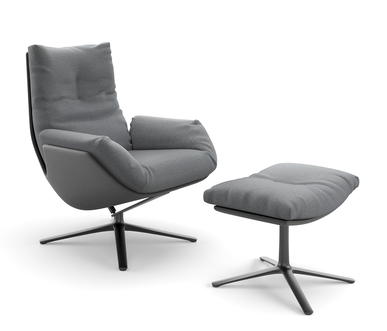 Cordia Lounge Chair with Stool Preferred combination 286 Cor QUICK